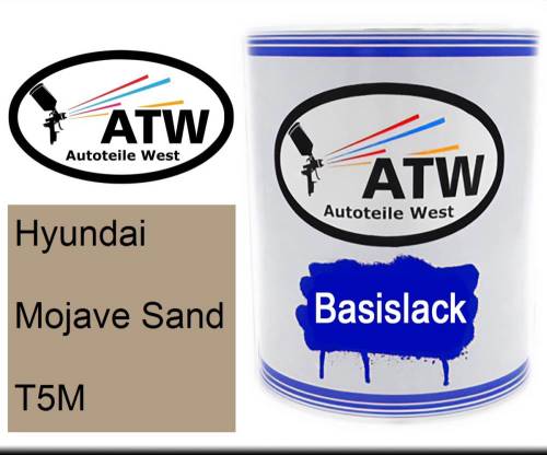 Hyundai, Mojave Sand, T5M: 1L Lackdose, von ATW Autoteile West.